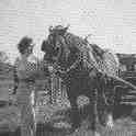 22-340 Jean Lucas with Betsy about 1952 Wigston Magna 