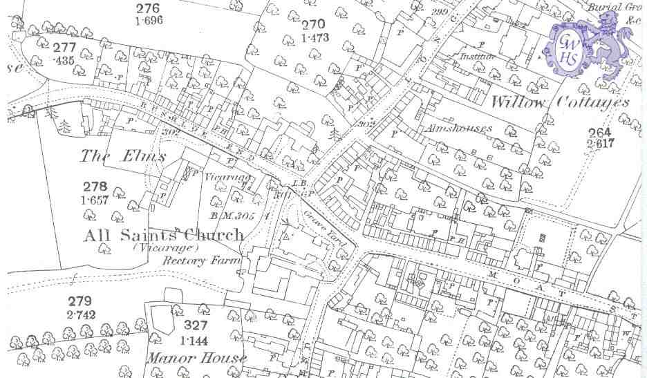 14-178a Earlist OS Map based on All Saints