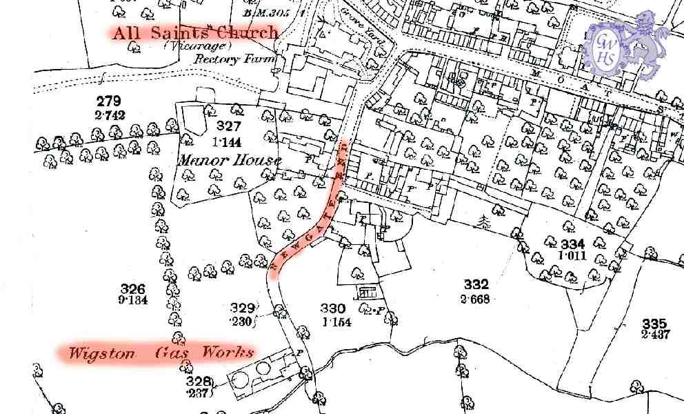 14-179a Earliest OS Map centred on All Saints Chruch copy