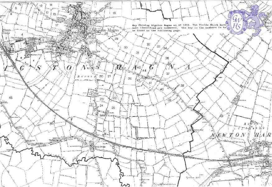 14-301 Wigston Magna Map 1884