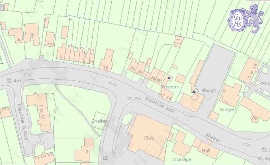 23-394 Plan of The Plough in Bushloe End Wigston Magna circa 2000