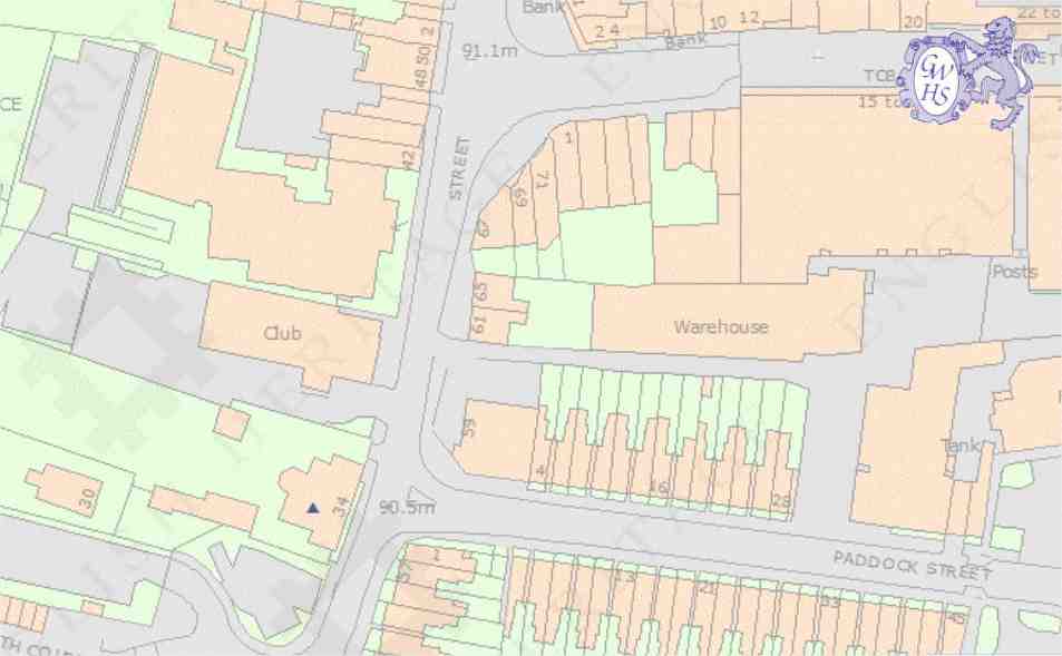 23-396 Plan of the Co-op building and warehouse in Bell Street Wigston Magna circa 2000