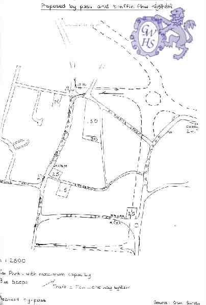 26-360 Proposed by-pass and traffic flow system for Wigston Magna circa 1960