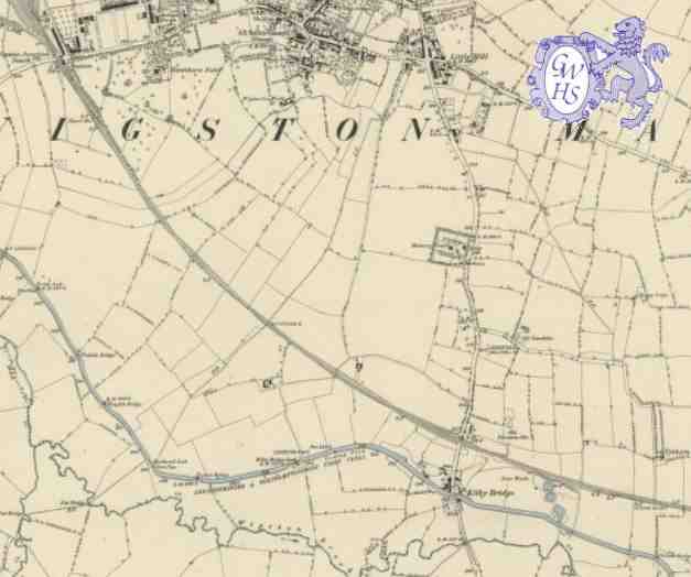 29-567 1881 Map of Wigston Magna and Kilby Bridge