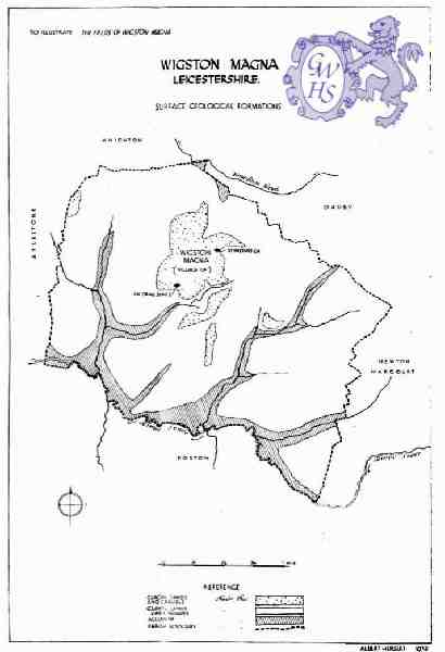 30-871 Hoskins Map of Wigston Magna
