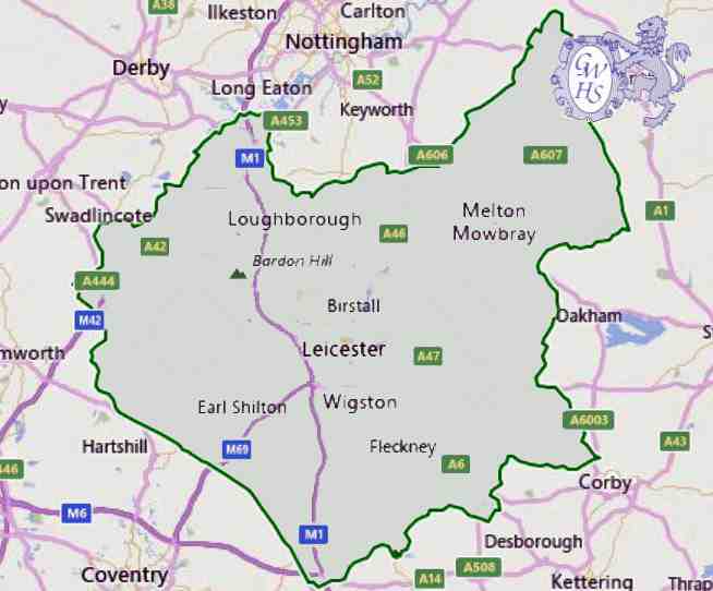 30-898 Position of Wigston in Leicestershire