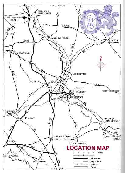 32- 356 Location Map of Wigston Magna