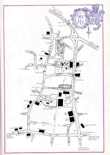 32-358 Map of Wigston Magna circa 1990