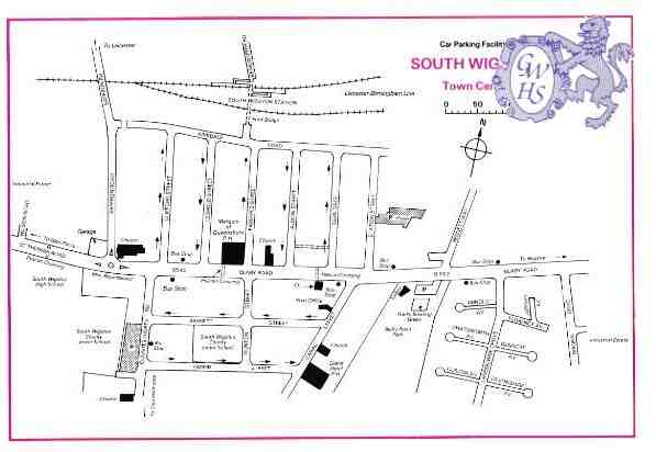 32-359 Map of Wigston Magna circa 1990