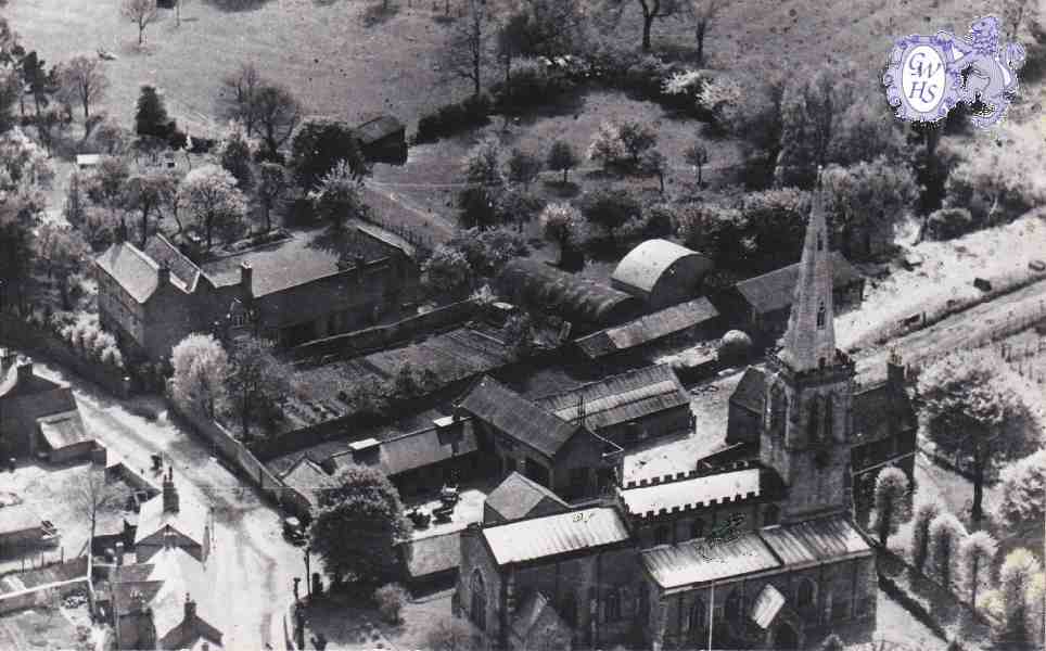 8-245 All Saints and farm cluster Wigston Magna 1950