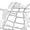 23-662a Map showing the medieval streets of the the village of Wigston Magna 23-662a Map showing the medieval streets of the the village of Wigston Magna