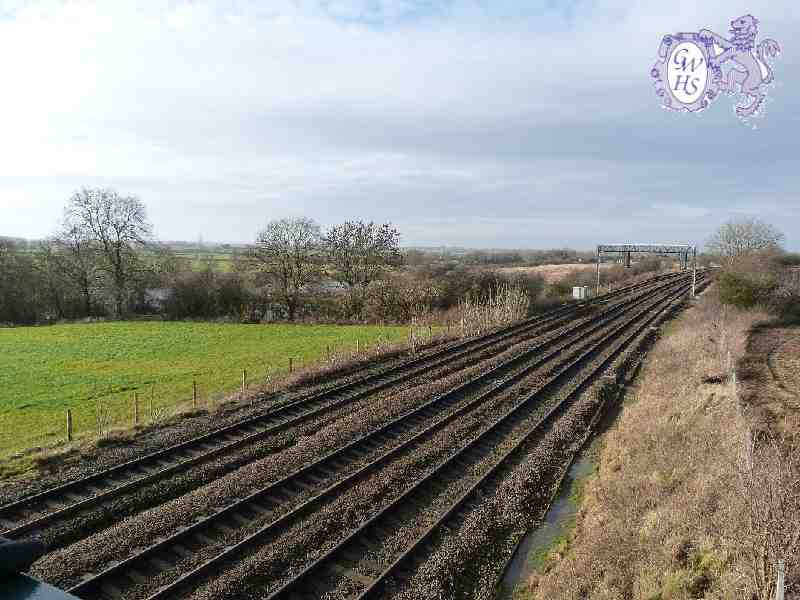 23-723 Taken from New Railway Bridge at end of Cooks Lane Wigston Magna Jan 2014 looking towards London
