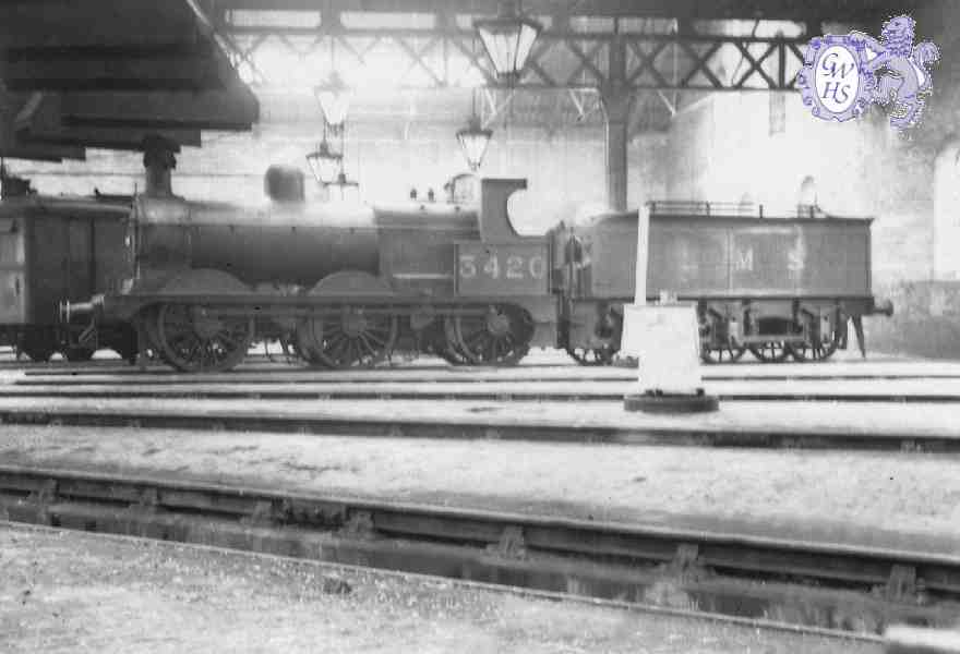 7-153a Inside Round House South Wigston 1934 engine Midland Class II built circa 1870