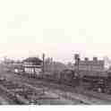 7-125 Midland line Wigston Magna with Midland Cottages in the background