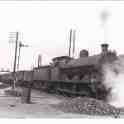 7-144 Freight train on London main line passing 20 Row Cottages
