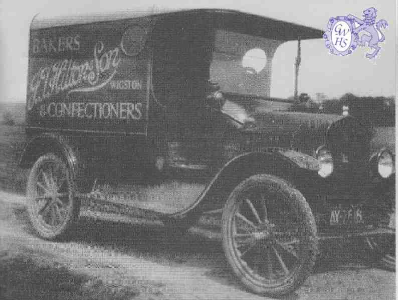 22-205 J T Hilton Bakers delivery van Wigston Magna Ford Model T circa 1920