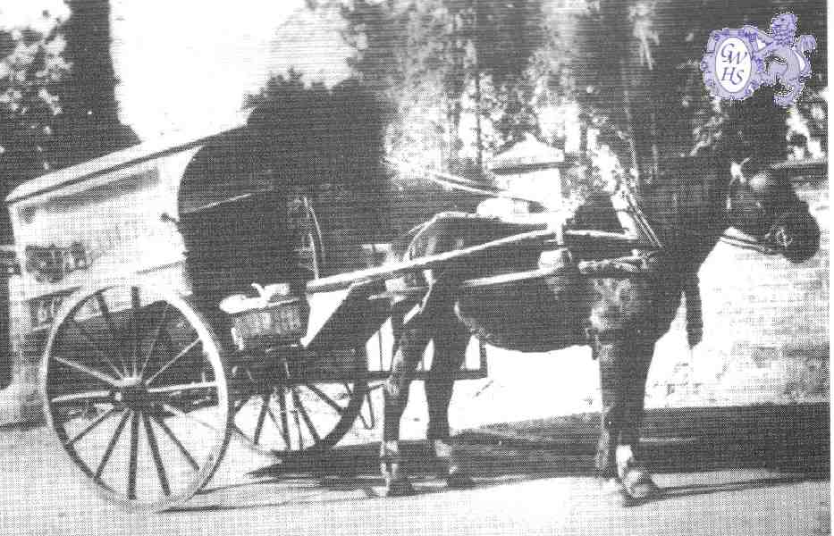 22-212 Hilton's delivery van and Prince the horseWigston Magna