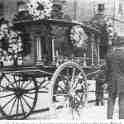 22-345 Hearse in Station Road Wigston Magna 1920's