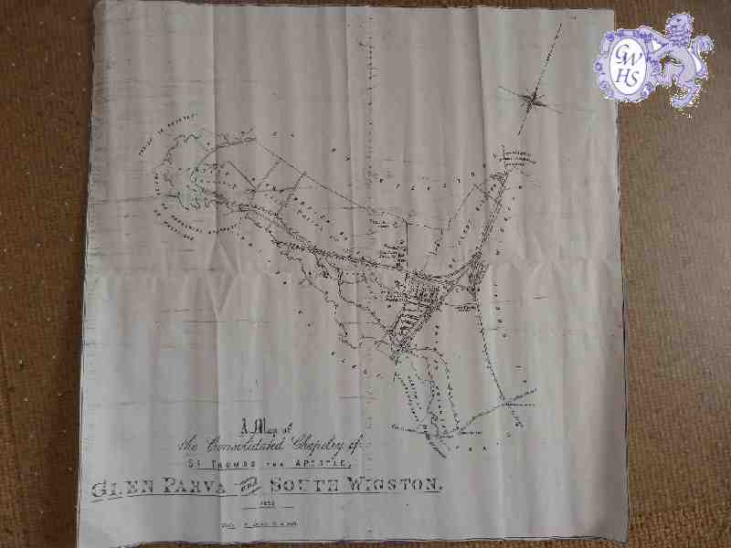 23-385 Consolidated Chapelry of St Thomas the Apostle of Glen Parva and South Wigston Map 1893