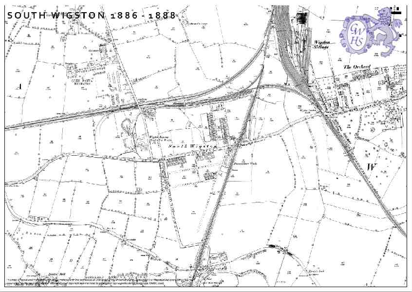 23-386 South Wigston Map 1886 - 1888