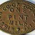 31-382 Wigston Co-operative dairy token