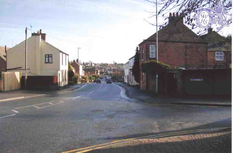 19-249 view down Moat Street from All Saint's church with site of Pinfold on the right taken 2012