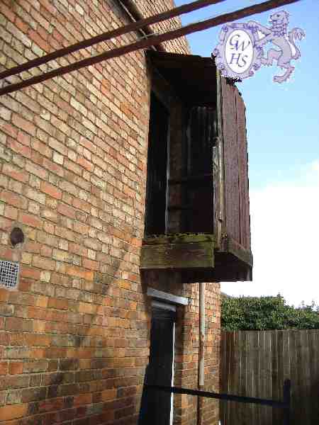 23-077 Rear of building in Barrack Yard Moat Street Wigston Magna April 2013