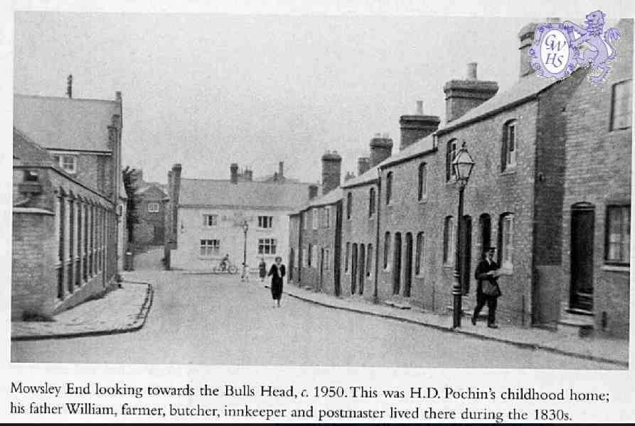 31-112 Mowsley End Wigston Magna looking towards the Bull Head circa 1950