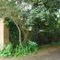 23-358 the side wall of Yew Tree House Newgate End as it goes down Gas LaneWigston Magna June 2013