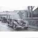 30-201 Hearse outside Recrory Farm in Newgate End Wigston Magna mid 1960's