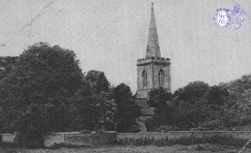 22-014 St Wolstans Church taken from Oadby Lane circa 1900