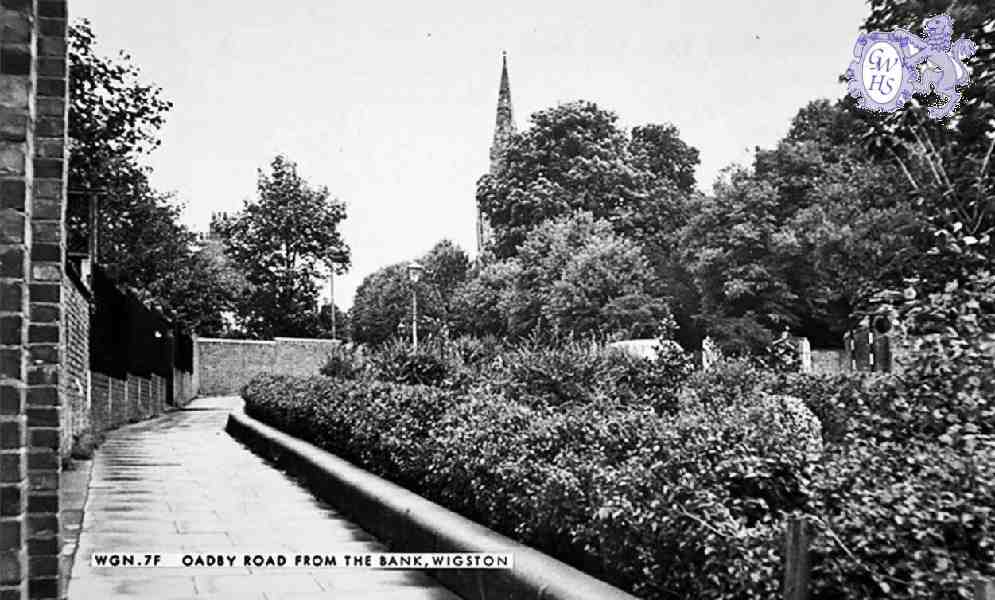 30-896 Oadby Road Wigston Magna from the Bank in the 1960's