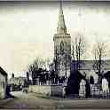 32-309 St Wistan's Church Wigston Magna postcard showing Oadby Lane