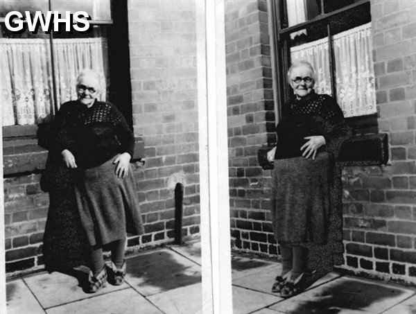 32-531 Mrs Dixon outside her house on Station St.South Wigston