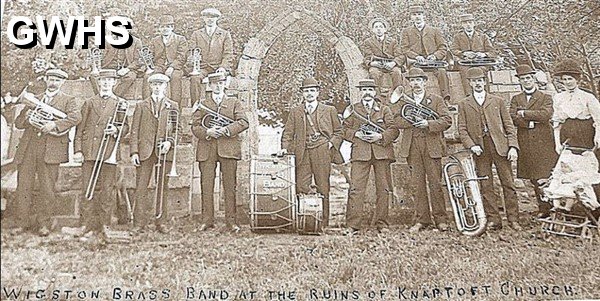 33-355 Wigston Brass Band at the ruins of Knaptoft Church
