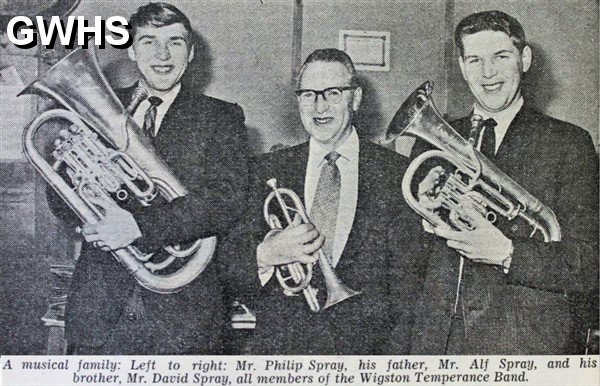 33-840 The Spray family playing in The Wigston Temperance Band South Wigston 1968