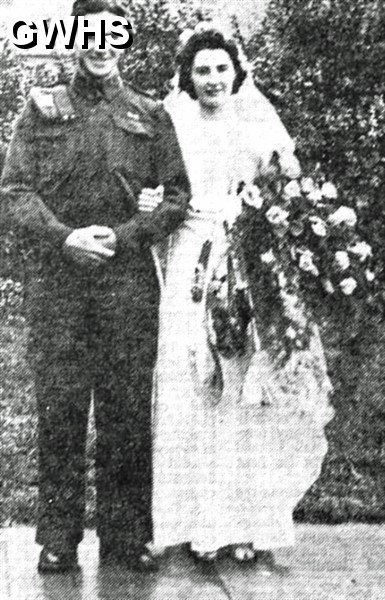 34-154a Marriage of Harry Slaney to Peggy Russell 11-11-1944 + Poem