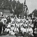 31-105 Lizzie Bolton outside Glen Parva Barracks I guess welcoming troops