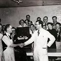 32-582 Toone and Blacks Shoe Factory Saffron Lane South Wigston Unknown man retiring  c1948