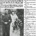 34-154 Marriage of Harry Slaney to Peggy Russell 11-11-1944 + Poem