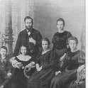 22-057 Dougherty family of South Wigston circa 1895 children (l-r) Will Grace Nevllie and Annie