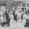 22-059 Wedding party of Sam Birkett circa 1900. Picture taken in garden of 58 Blaby Road