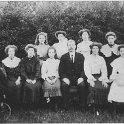 22-080 Wesleyan chapel Sunday school class with Mr R Kind circa 1910 South Wigston