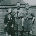 24-056 John Jack Goodwin with daughter Enid and son Alan 1947 South Wigston