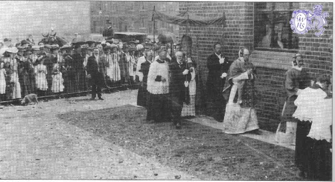 22-070 Opening Ceremony at St Mary's Catholic Church, Countesthorpe Road, South Wigston July 1905