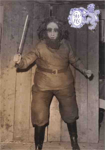 24-047 Derek Bernwell as the giant in the AYPA Jack & the Beanstalk production 1953 South Wigston