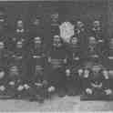 21-040 South Wigston Council School football team 1915 - Mr Barwick headmaster on left of back row