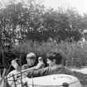 32-271 Colin Markham and Jeff Spence messing about on the canal in South Wigston