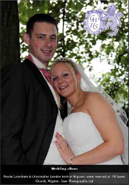 15-097 Nicola Grantham & Christopher London of Wigston Married at All Satints Church Sept 2009