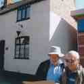26-087 Mike Forryan and Iain Morley by Spoutewell Cottage Bull Head Street Wigston Magna April 2014
